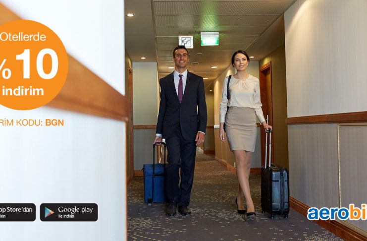 Otel rezervasyonlarında %10 indirim kampanyası bugün Aerobilet’te!