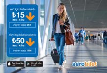Yurt içi ve yurt dışı uçak biletlerinde 50 TL’ye varan indirim Aerobilet’te! Yurt içi ve yurt dışı uçak biletlerinde 50 TL’ye varan indirim Aerobilet’te!