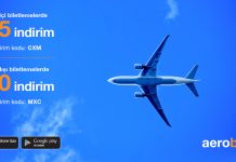 Yurt içi biletlerde 15 TL, yurt dışı biletlerde 50 TL indirim fırsatı Aerobilet’te! Yurt içi biletlerde 15 TL, yurt dışı biletlerde 50 TL indirim fırsatı Aerobilet'te!