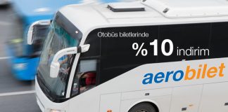 Aerobilet’te bugün otobüs biletlerinde %10 indirim fırsatını kaçırmayın!