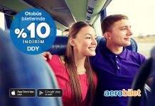 Otobüs biletlerinde %10 indirim Aerobilet’te sizleri bekliyor! Otobüs biletlerinde %10 indirim Aerobilet'te sizleri bekliyor!
