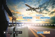 Toplamda 55 TL indirim fırsatını kaçırmayın! Yurt içi biletlerde 15 TL, yurt dışı biletlerde 40 TL indirim fırsatını kaçırmayın!
