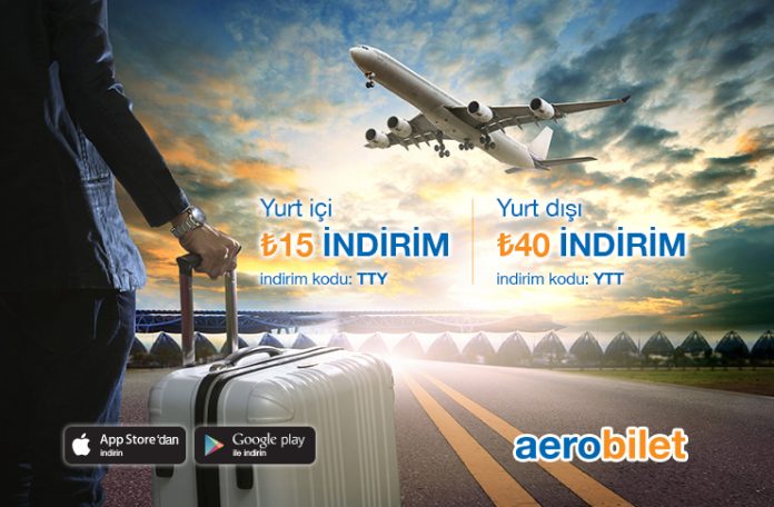 Yurt içi biletlerde 15 TL, yurt dışı biletlerde 40 TL indirim fırsatını kaçırmayın!