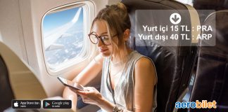 Yurt içi ve yurt dışı uçak biletlerinde 40 TL indirim fırsatı bugün Aerobilet’te!