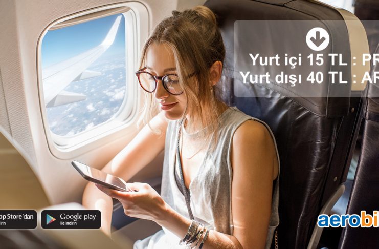 Yurt içi ve yurt dışı uçak biletlerinde 40 TL indirim fırsatı bugün Aerobilet’te!