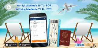 Yurt içi biletlerde 15 TL, yurt dışı biletlerde 75 TL indirim fırsatını kaçırmayın!