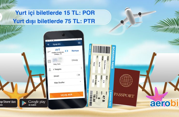 Yurt içi biletlerde 15 TL, yurt dışı biletlerde 75 TL indirim fırsatını kaçırmayın!