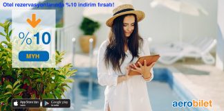 Aerobilet ile otel rezervasyonlarında %10 indirim fırsatını kaçırmayın! Aerobilet ile otel rezervasyonlarında %10 indirim fırsatını kaçırmayın!