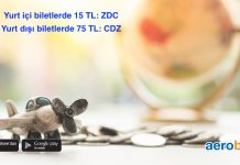 Yurt içi biletlerde 15 TL, Yurt dışı biletlerde 75 TL indirim fırsatını kaçırmayın!