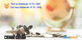 Yurt içi biletlerde 15 TL, Yurt dışı biletlerde 75 TL indirim fırsatını kaçırmayın!