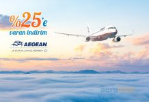 Aegean hava yolları ile %25’e varan indirimler sizi bekliyor! Aegean hava yolları ile %25'e varan indirimler sizi bekliyor!