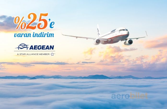 Aegean hava yolları ile %25'e varan indirimler sizi bekliyor!