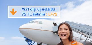 Yurt dışı uçuşlarında geçerli 75 TL indirim fırsatını kaçırmayın!