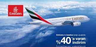 Emirates havayolu ile İstanbul çıkışlı uçuşlarda %40’a varan indirim fırsatları sizi bekliyor! Emirates havayolu ile İstanbul çıkışlı uçuşlarda %40'a varan indirim fırsatları sizi bekliyor!