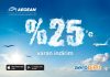 Aegean hava yolları ile %25’e varan indirimler Aegean hava yolları ile %25'e varan indirimler