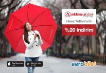 Atlasglobal havayolları ile %20 indirim fırsatından yararlanın! Atlasglobal havayolları ile %20 indirim fırsatından yararlanın!