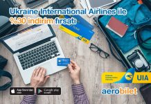 Ukraine International Airlines ile %30’a varan indirim