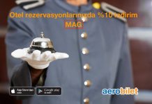 Otel rezervasyonlarında %10 indirim fırsatını sizleri bekliyor!