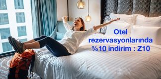 Otel rezervasyonlarında %10 indirim fırsatını yakalayın!