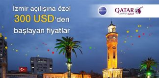 Qatar Airways ile İzmir’den dünyanın 160’dan fazla noktasına uçun! Qatar Airways ile İzmir'den dünyanın 160'dan fazla noktasına uçun!