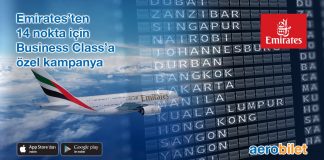 Emirates’ten 14 nokta için Business Class’a özel kampanya Emirates’ten 14 nokta için Business Class’a özel kampanya