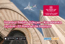 Royal Air Maroc ile İstanbul Sabiha Gökçen – Kazablanka uçuşları başlıyor! Royal Air Maroc ile İstanbul Sabiha Gökçen – Kazablanka uçuşları başlıyor!