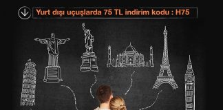 Yurt dışı uçuşlarda 75TL indirim fırsatını yakalayın! Yurt dışı uçuşlarda 75TL indirim fırsatını yakalayın!