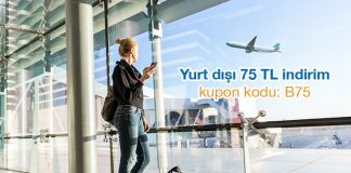 Yurt dışı uçuşlarda 75TL indirim fırsatı sizleri bekliyor! Yurt dışı uçuşlarda 75TL indirim fırsatı sizleri bekliyor!