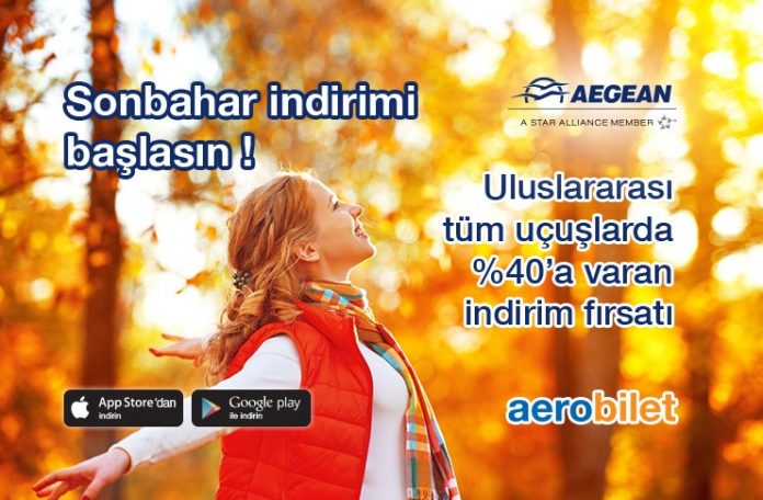 Aegean Airlines ile sonbahar indirimi başlasın!