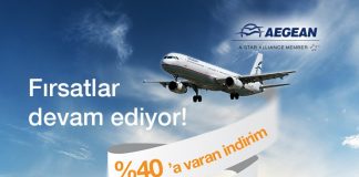 Aegean Airlines ile fırsatlar devam ediyor! Aegean Airlines ile fırsatlar devam ediyor!
